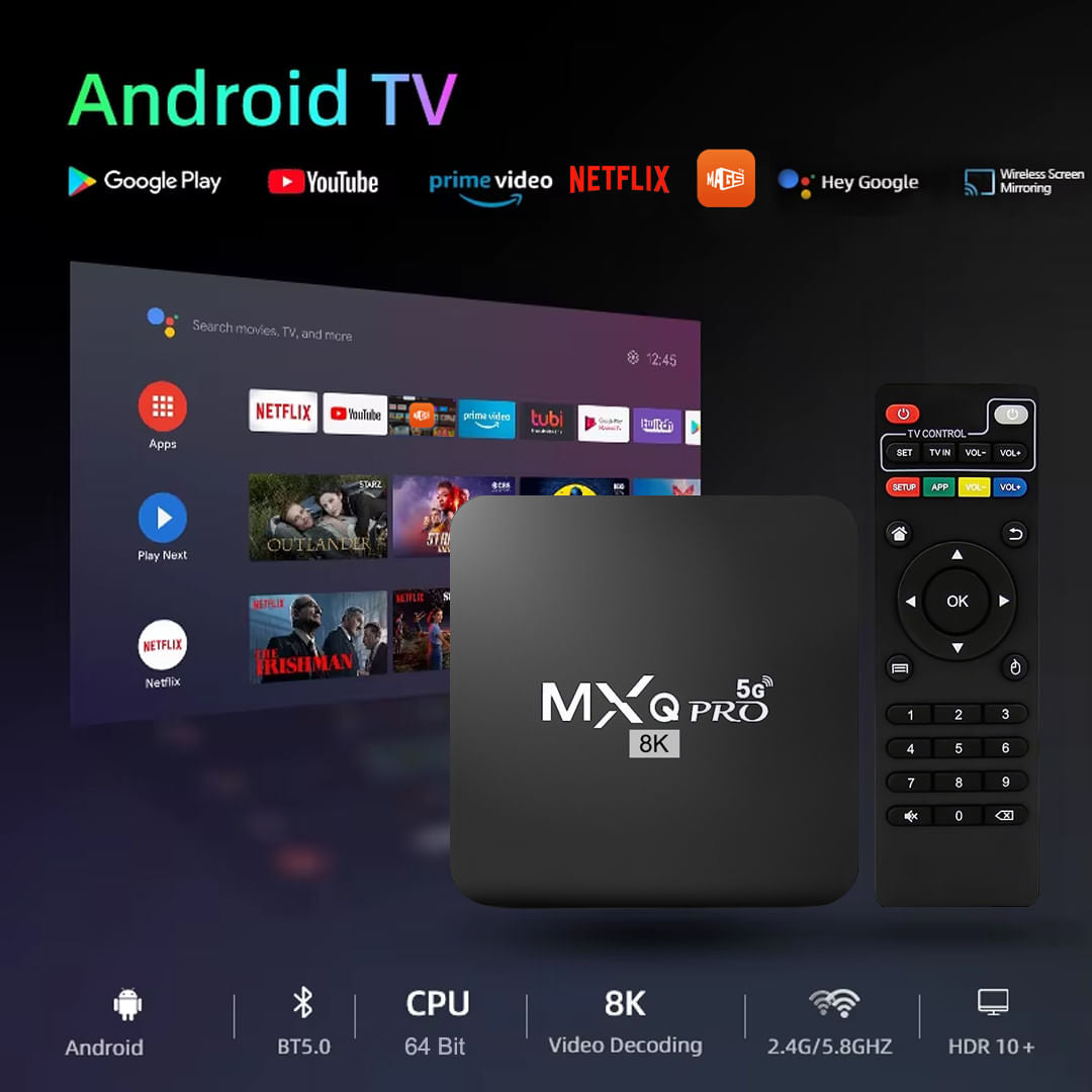TVBox MXQ Pro 8K WiFi 5Gen